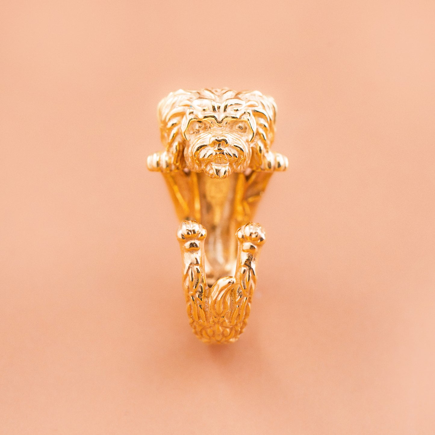 custom Maltese ring silver / bronze 18 kt gabbodesign