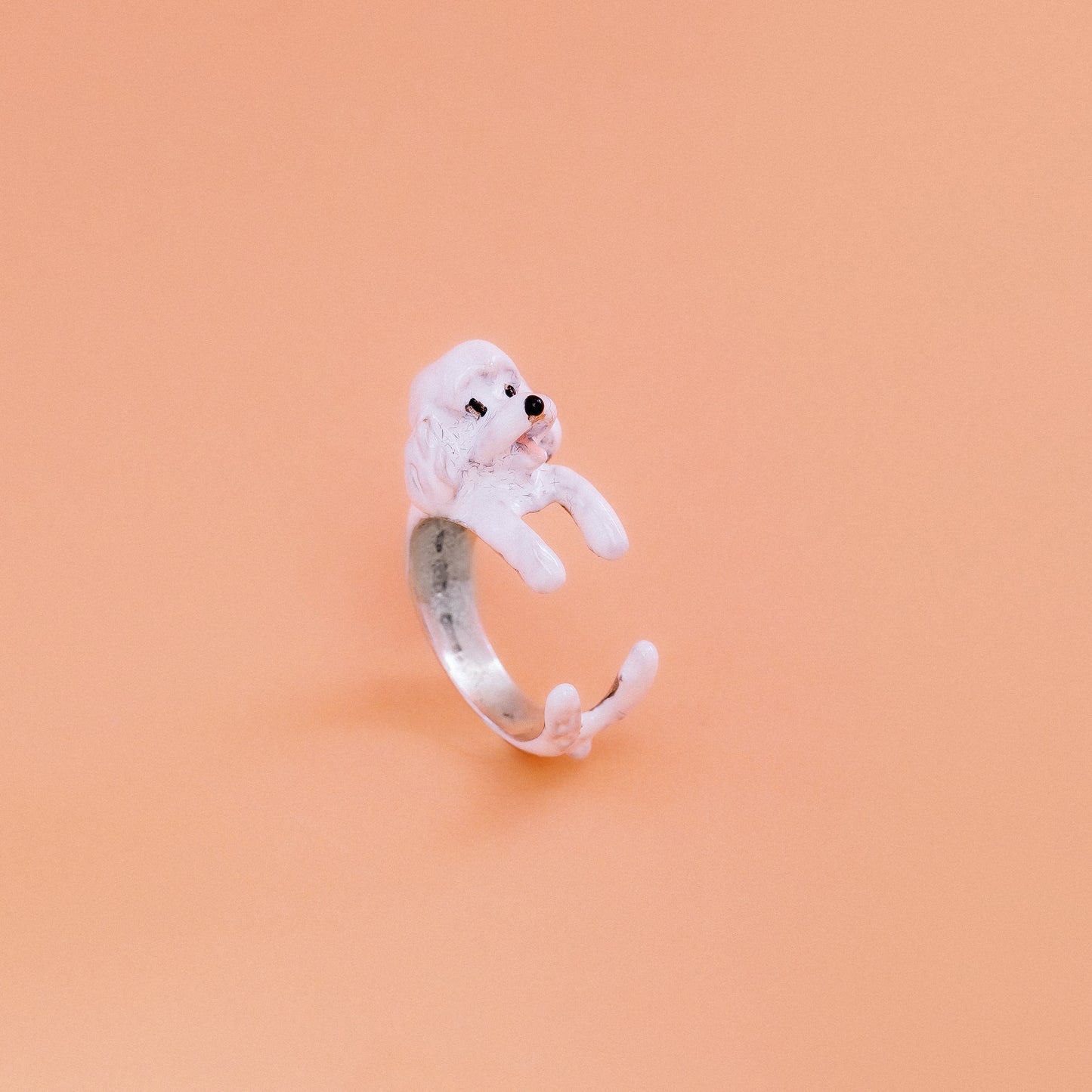 Barboncino ring Poodle silver 925