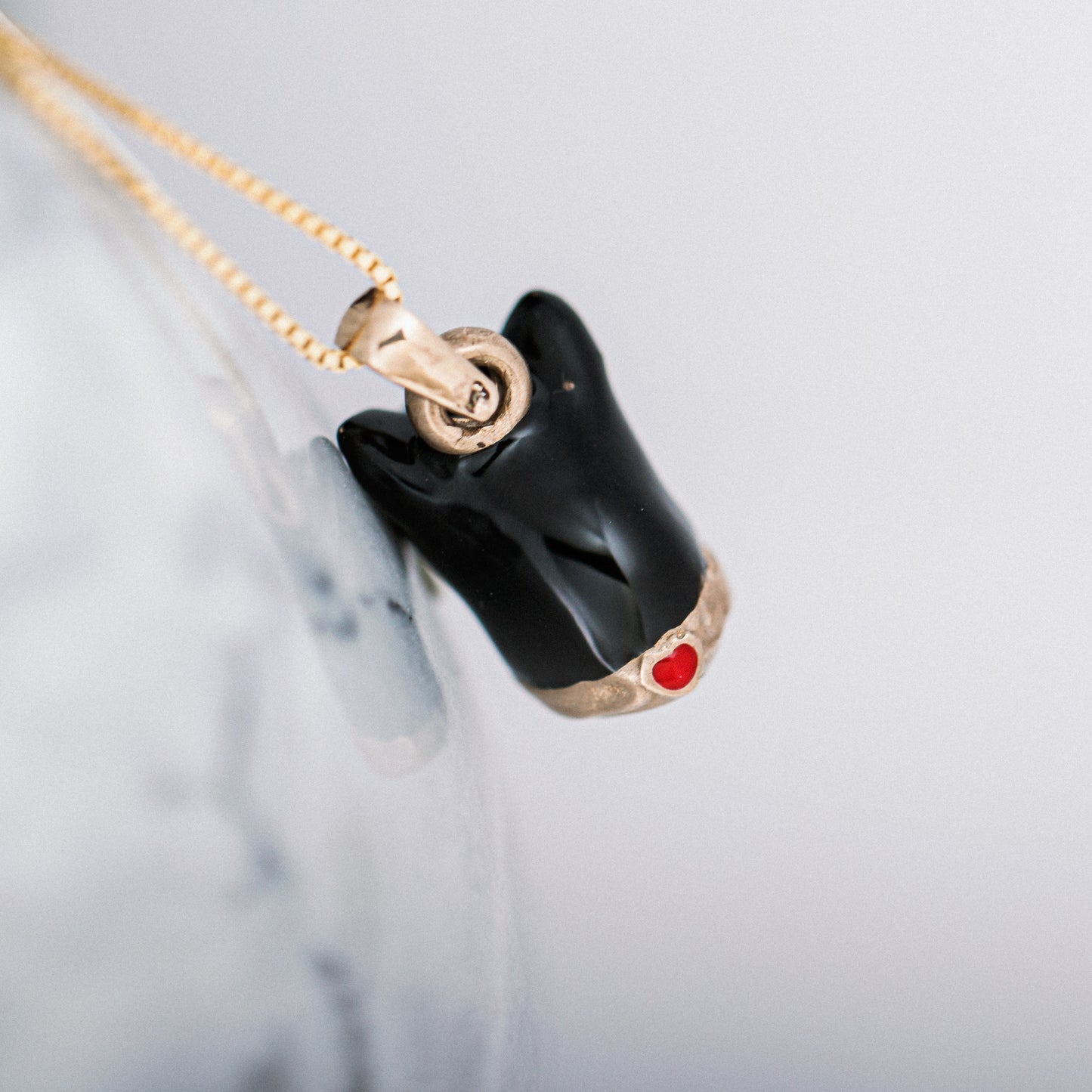 Charms necklace cat silver 925