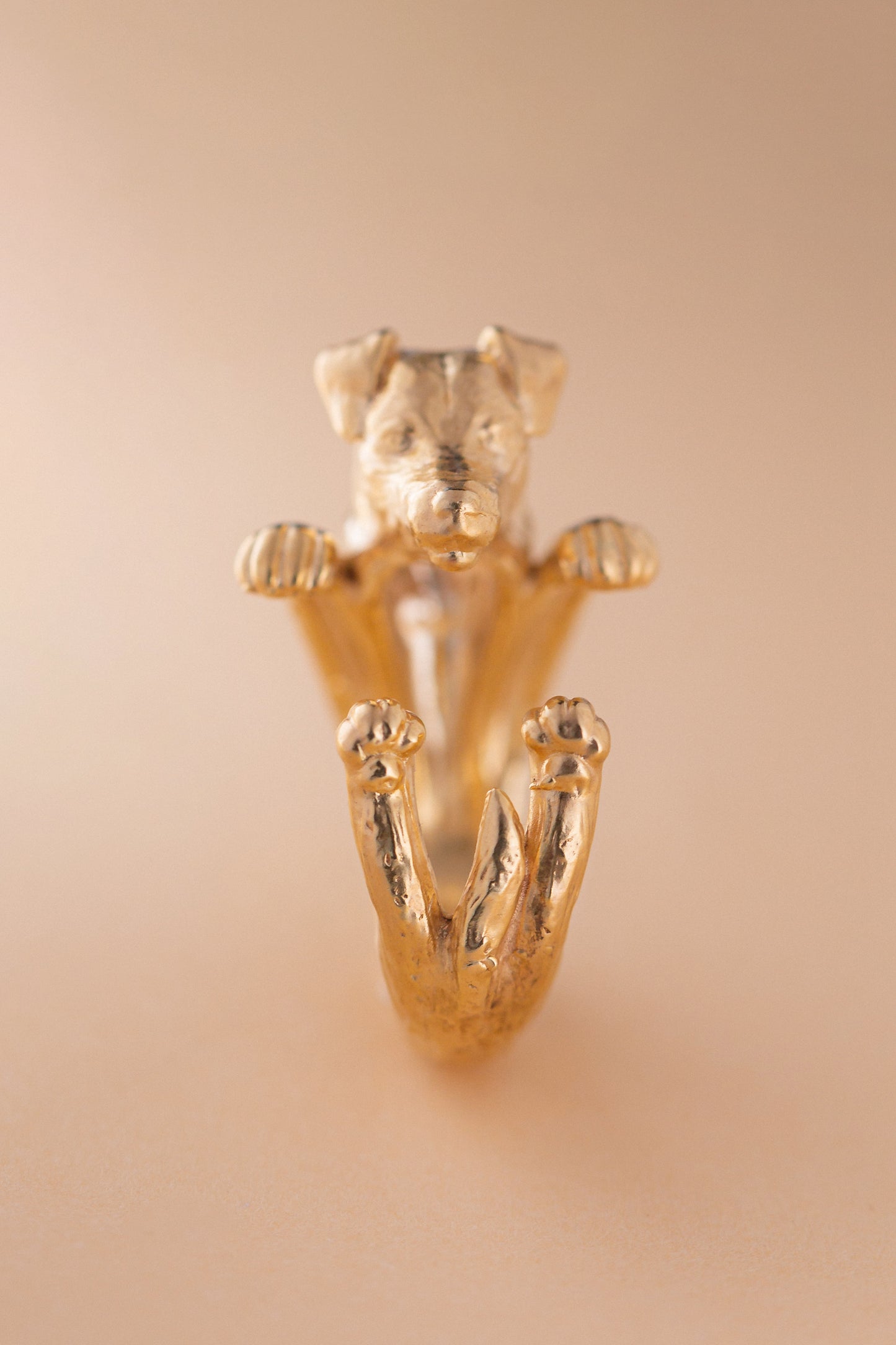 Jack Russell ring silver 925 handmade italy bronze 18 kt