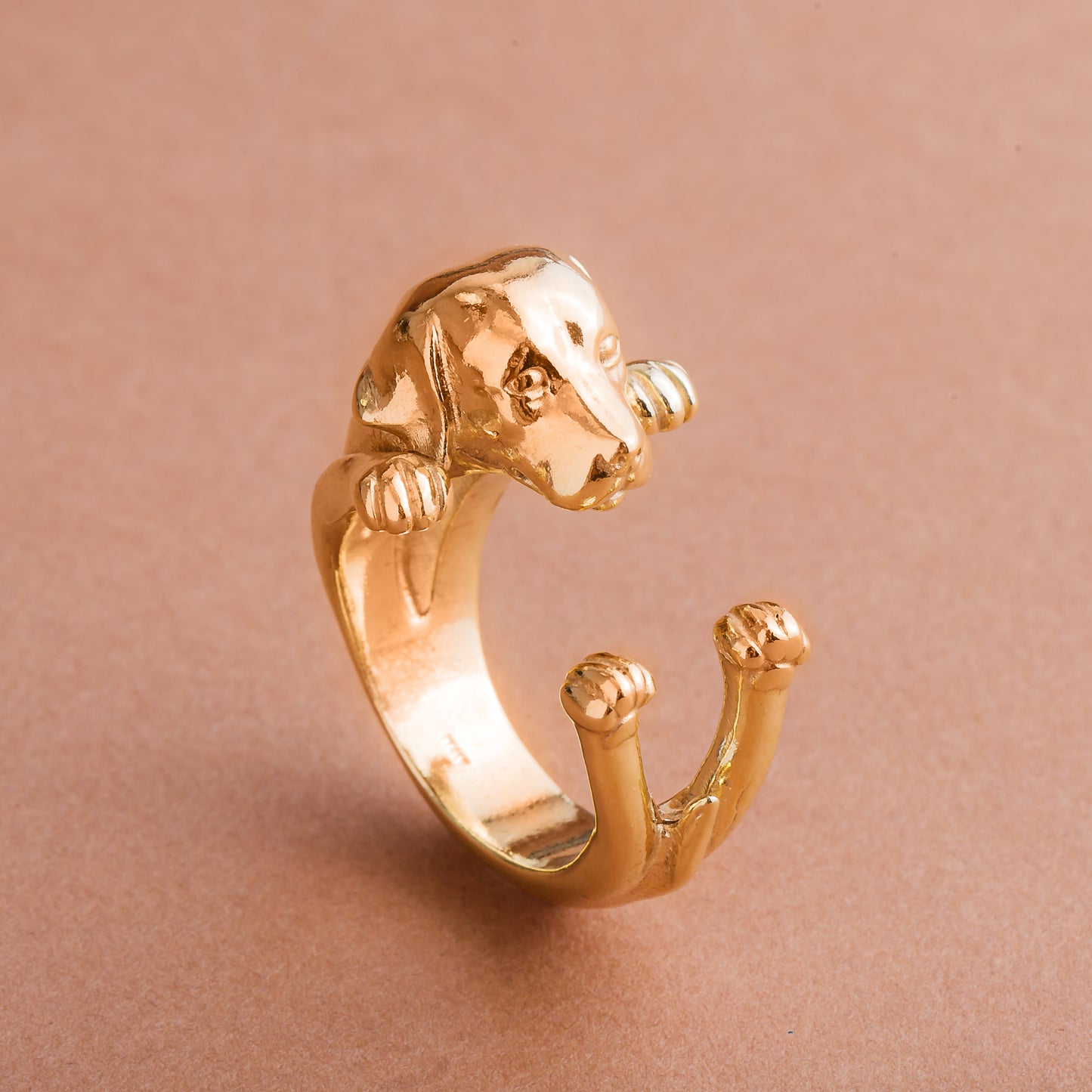 Labrador ring hug silver 925