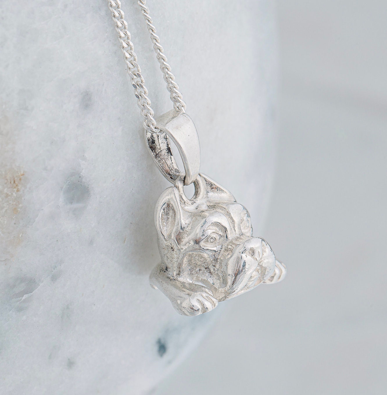 necklace charms bull argento 925