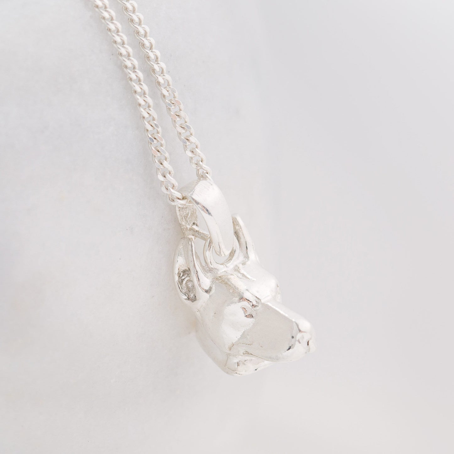 Pendal + neckless dobermann argento 925