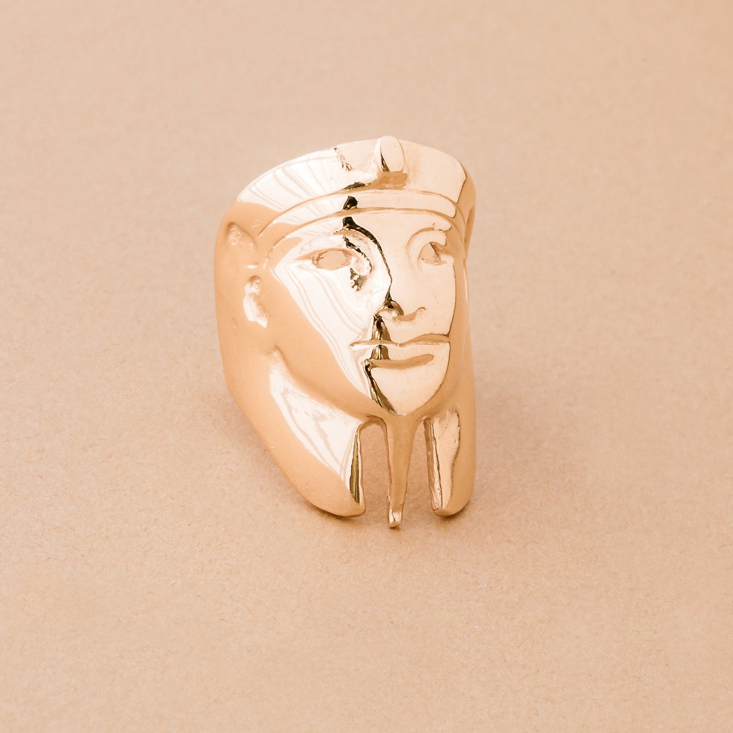 Anello sfinge Anubis Bronzo Egitto