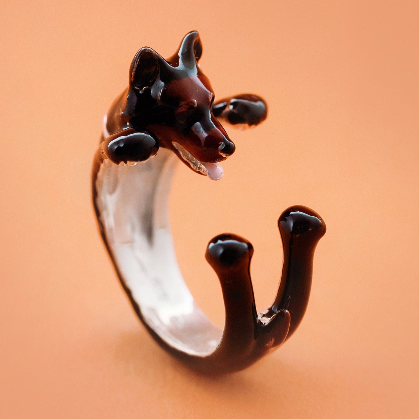 pastore tedesco ring silver 925 handmade Italy