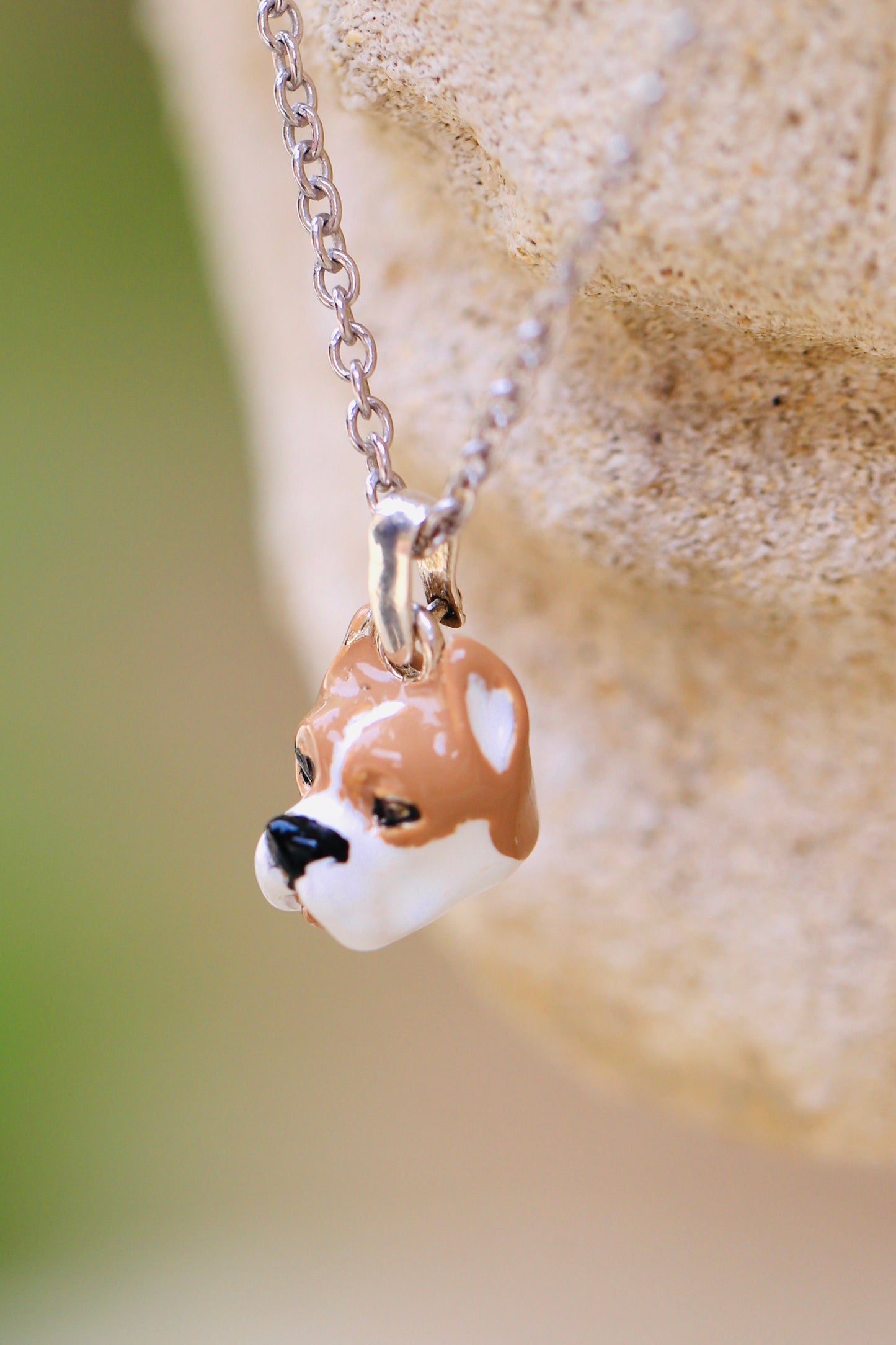 necklace charms pitbull dogo argentino silver 925