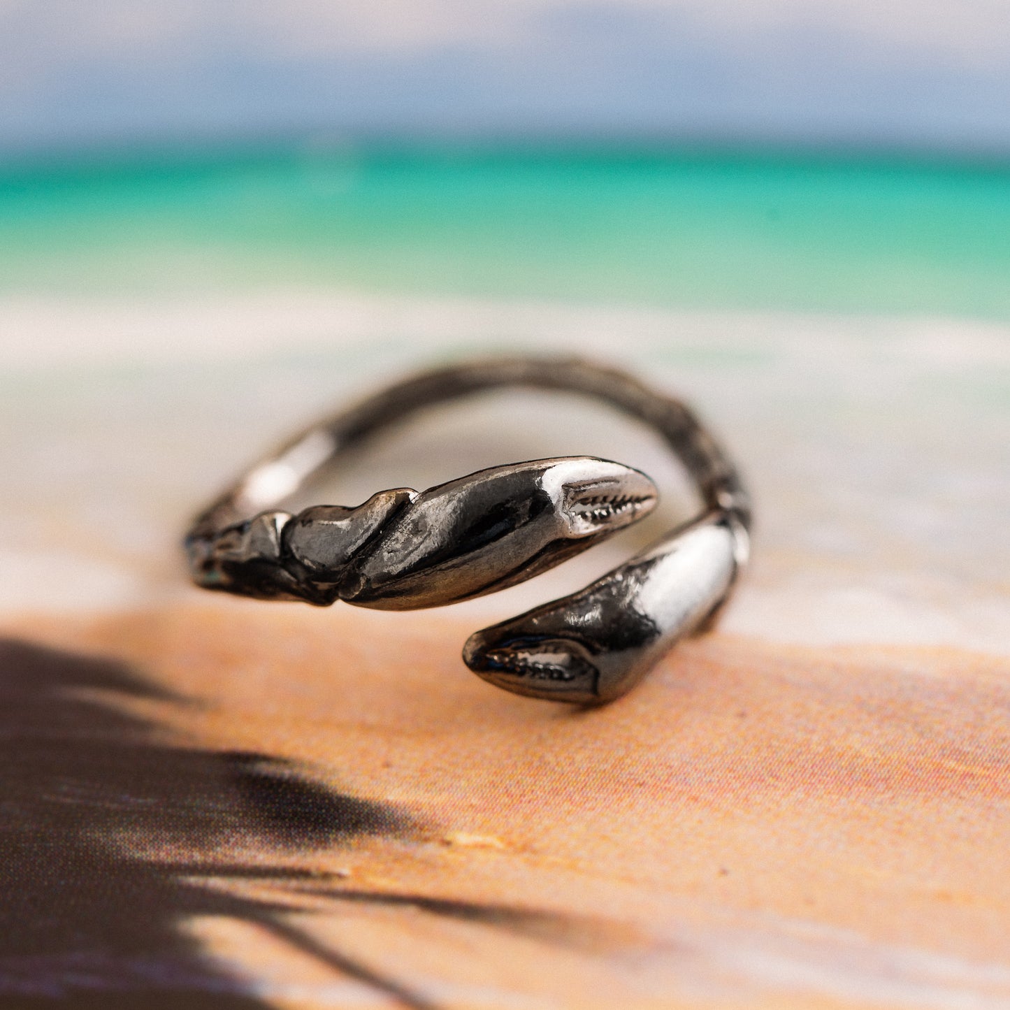 Crab ring silver Italy