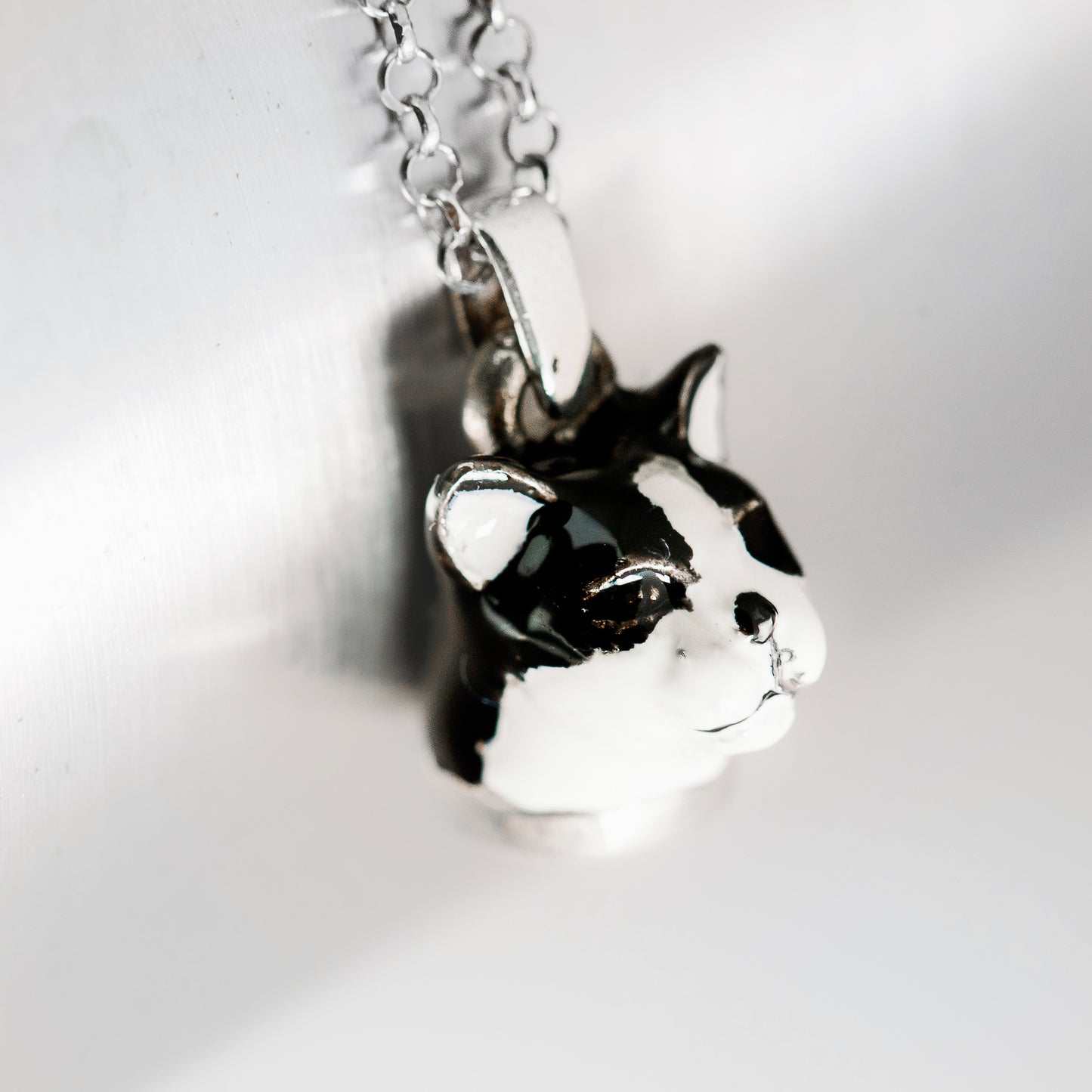 Charms necklace  cat   silver 925