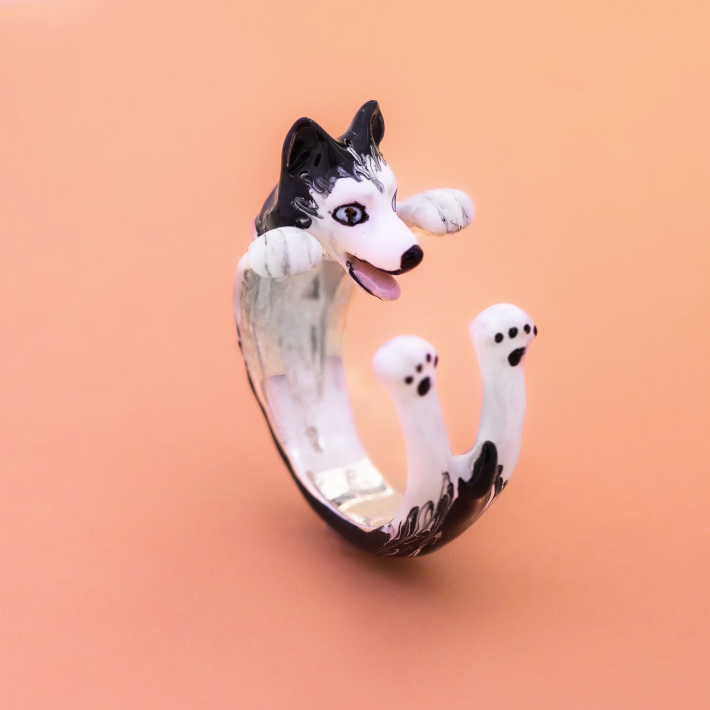 Ring Husky handmade silver 925 custom ring