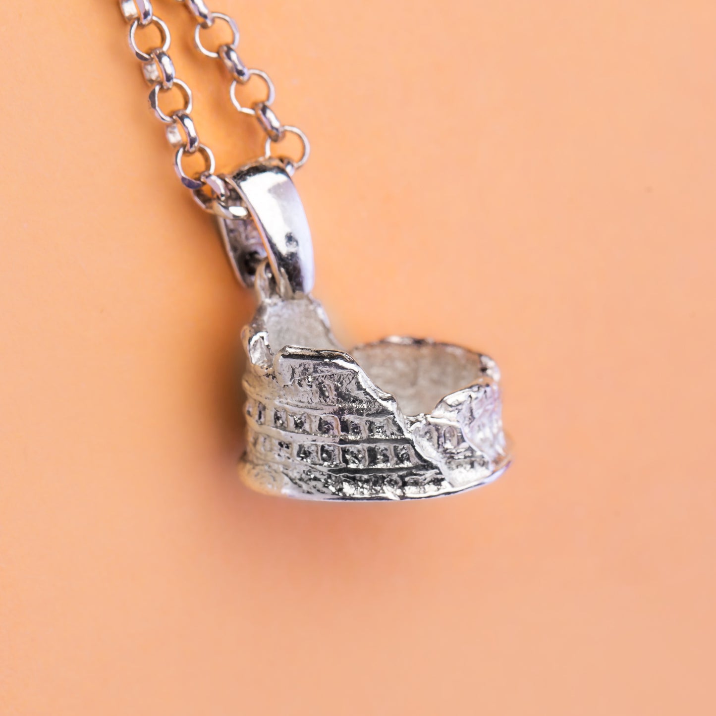 Travel love neckless pendent silver 925 handmade Italy