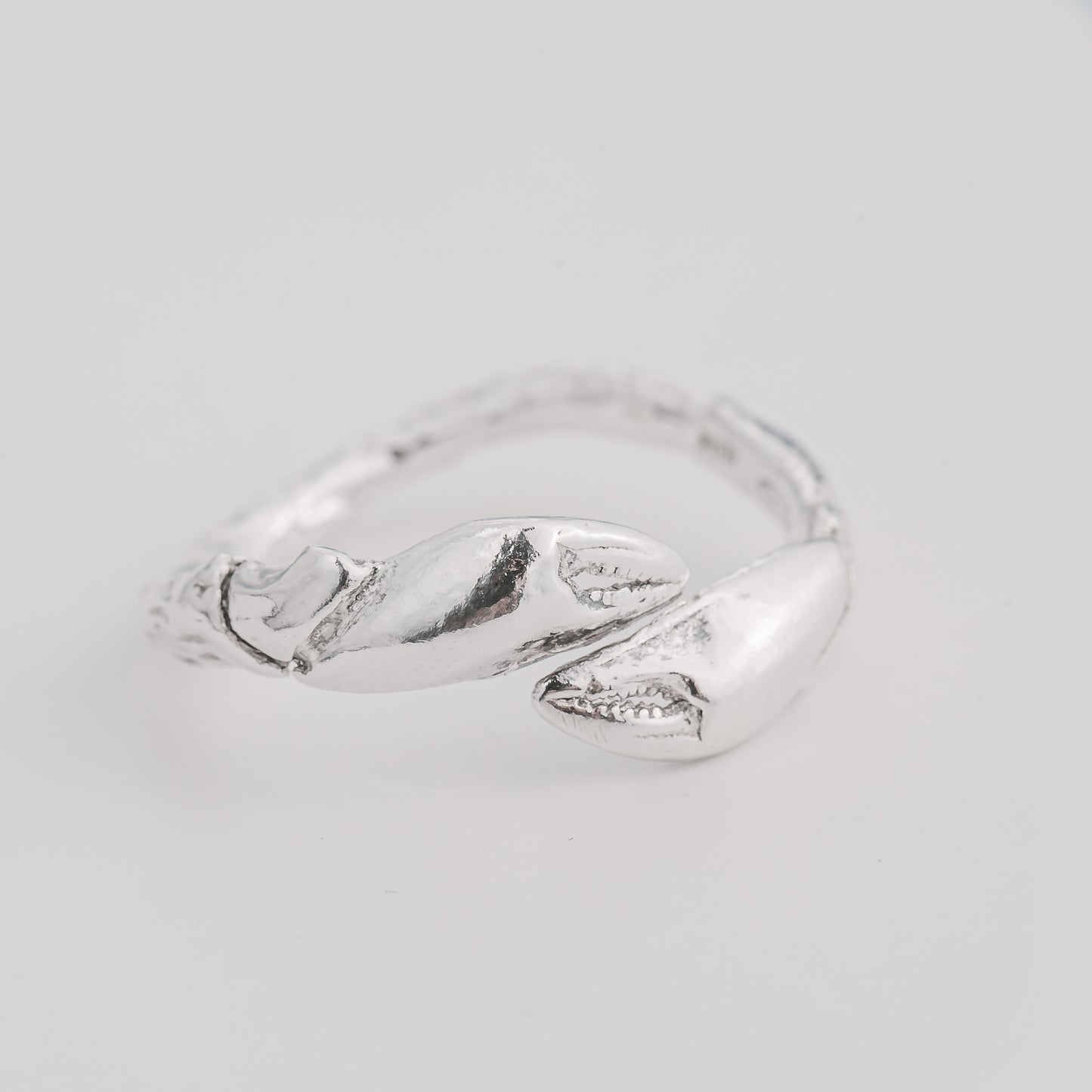 Crab ring silver Italy