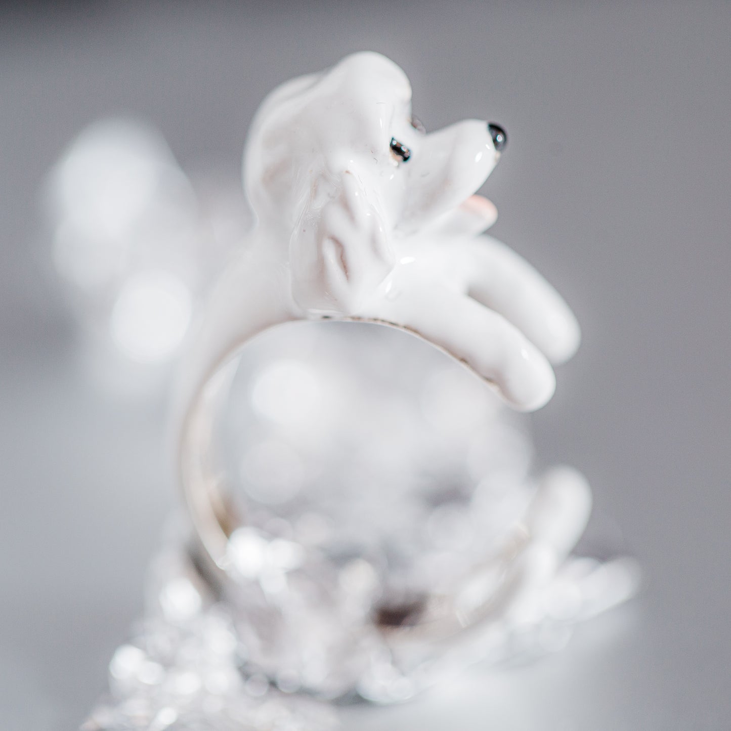 Barboncino ring Poodle silver 925