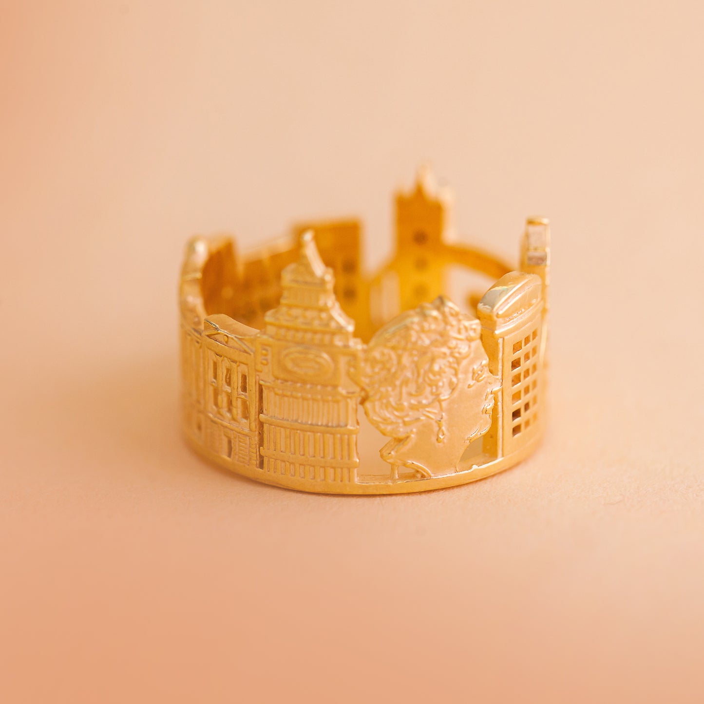 Step into the enchanting world of London with our London-Inspired Engraved Ring.