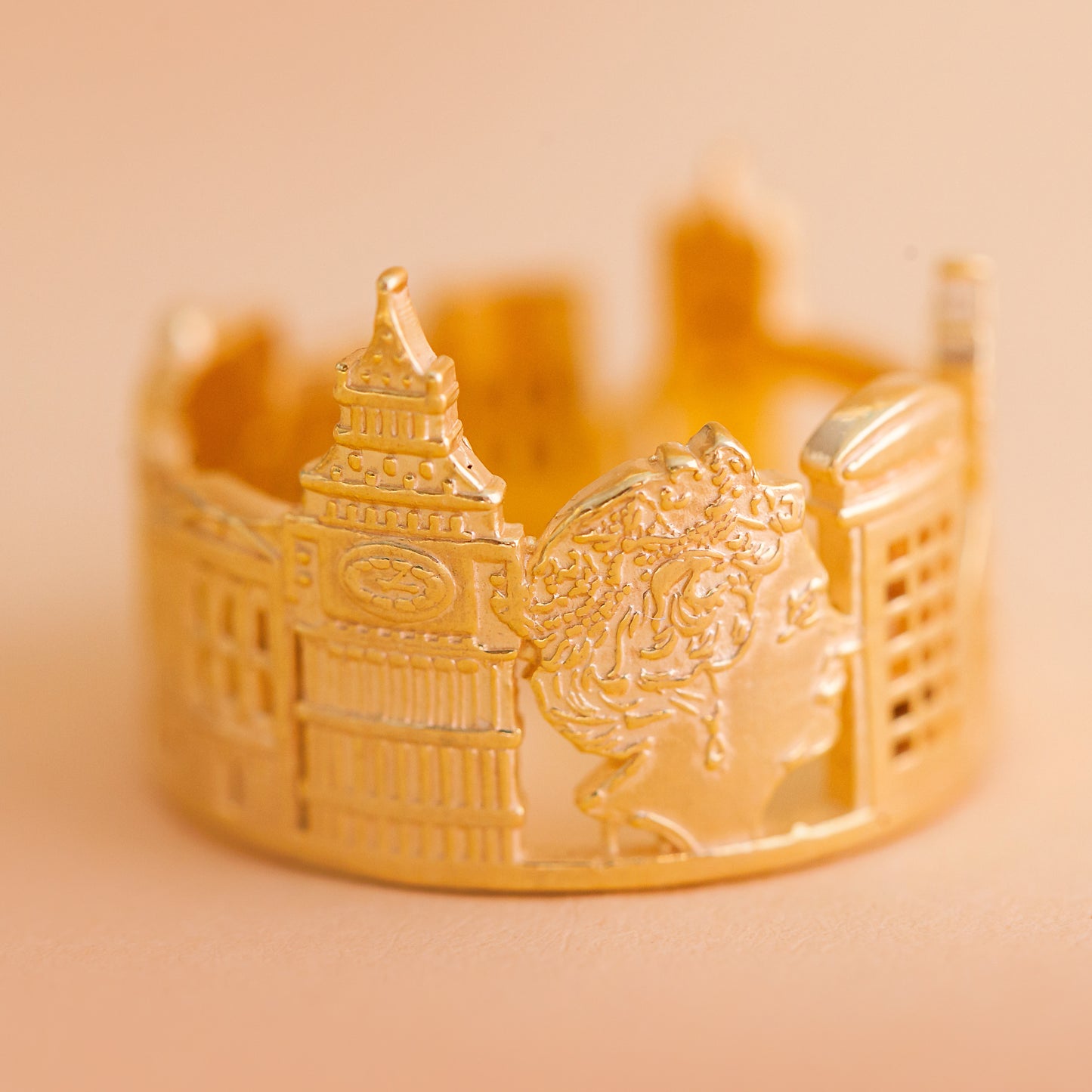 Step into the enchanting world of London with our London-Inspired Engraved Ring.