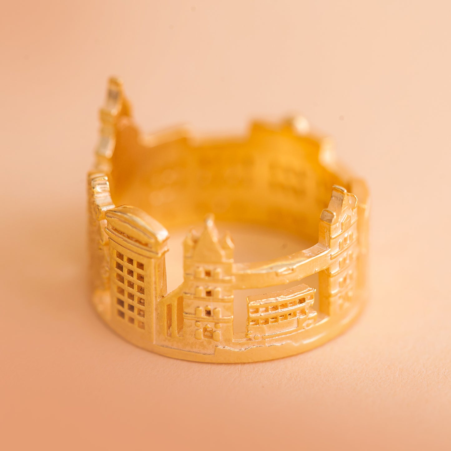 Step into the enchanting world of London with our London-Inspired Engraved Ring.