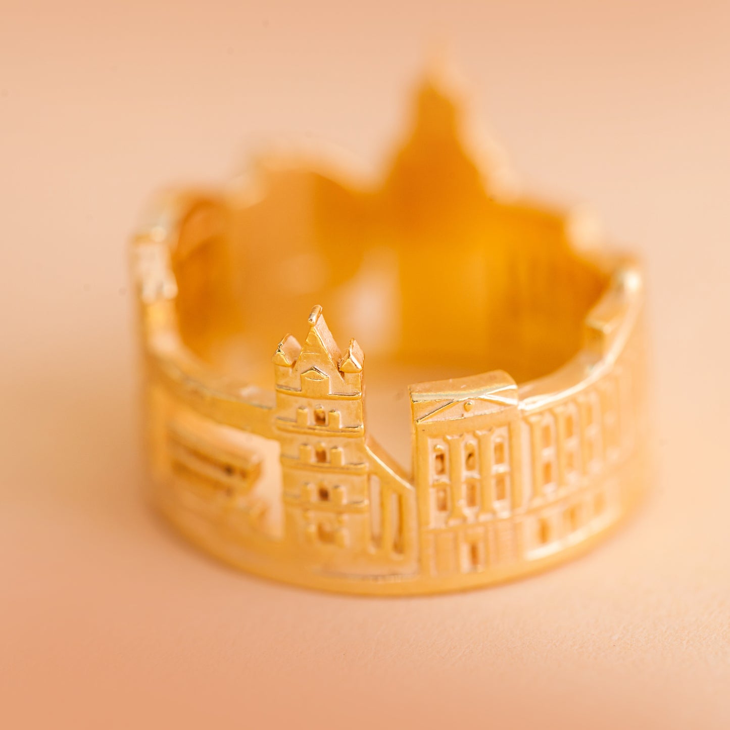 Step into the enchanting world of London with our London-Inspired Engraved Ring.