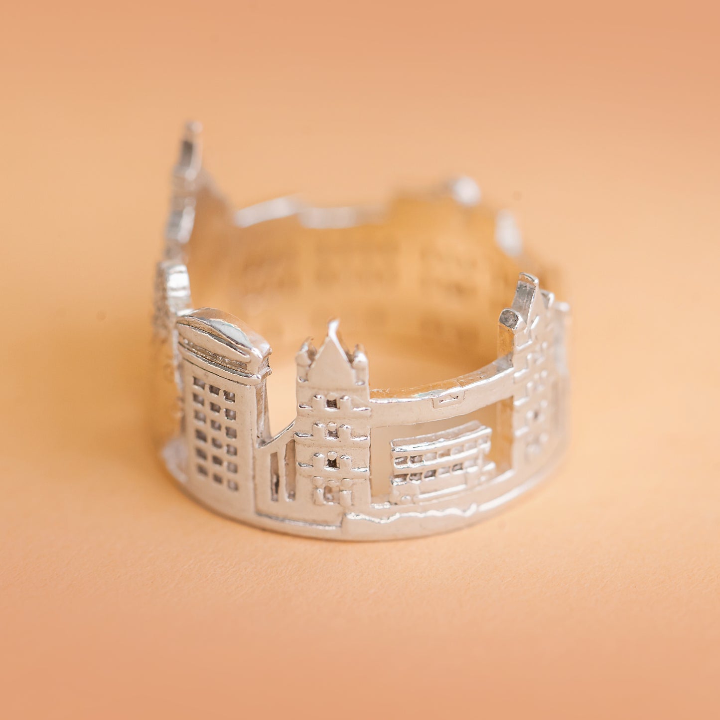 Step into the enchanting world of London with our London-Inspired Engraved Ring.