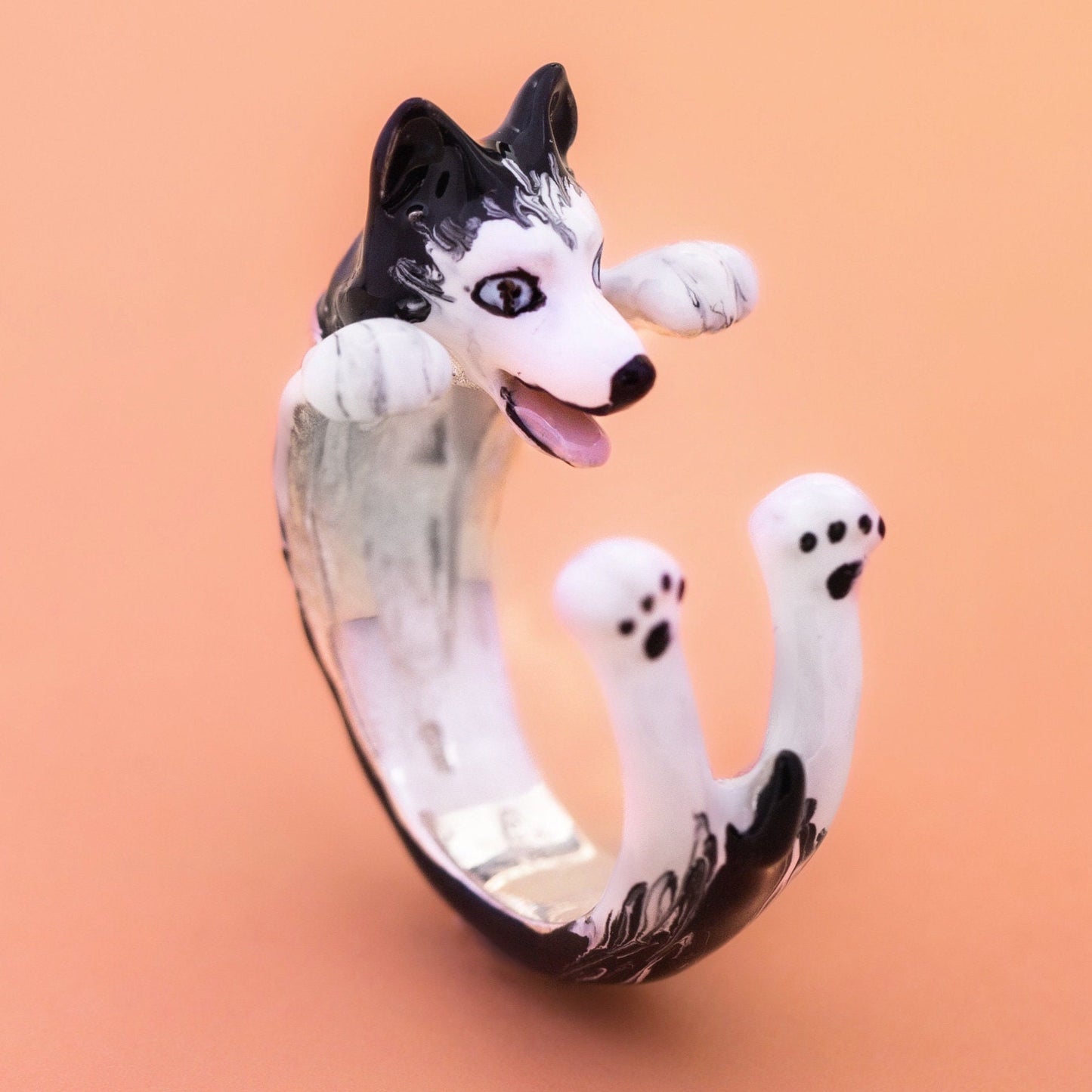 Ring Husky handmade silver 925 custom ring