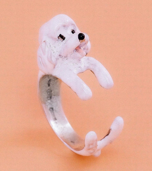 Barboncino ring Poodle silver 925