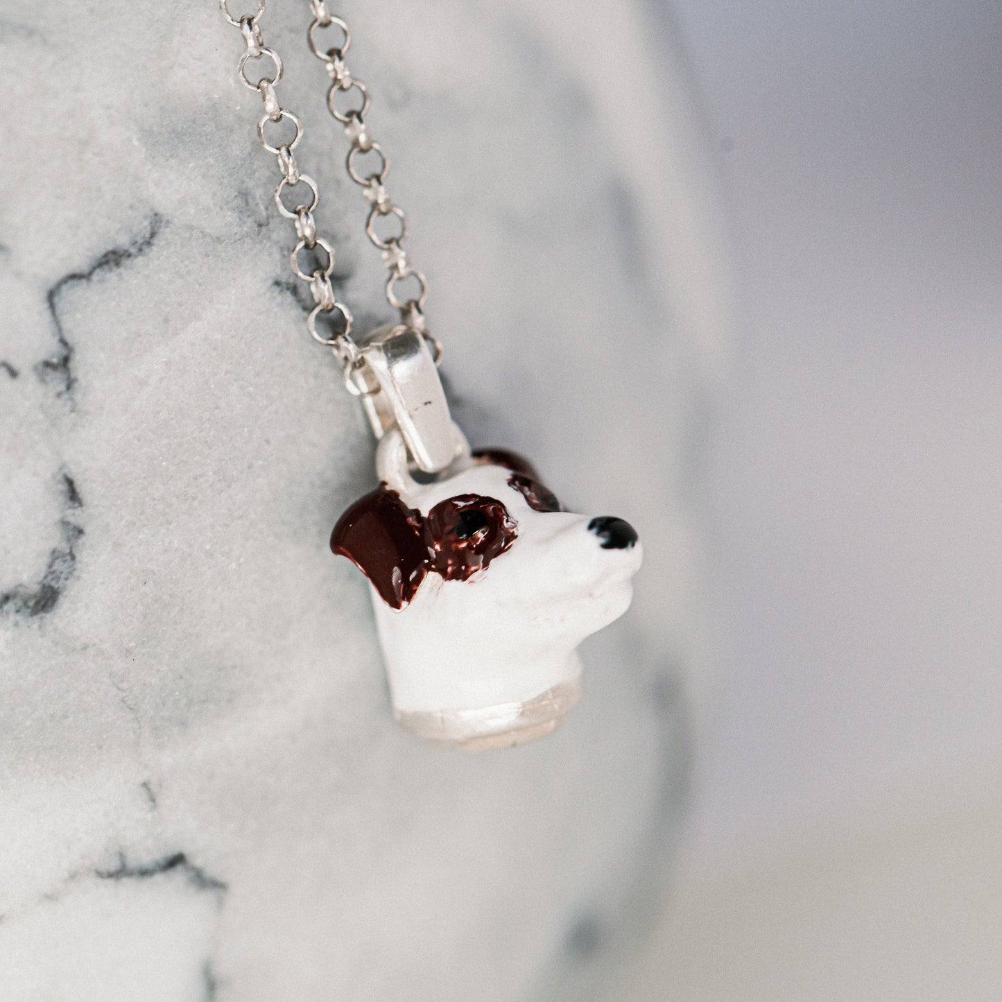 Charms necklace  Jack Russell  silver 925